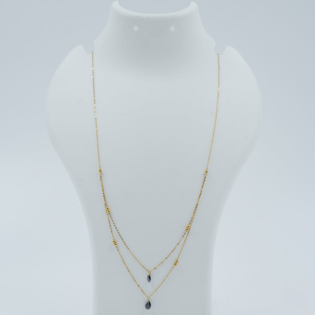 Black Drop Stacking Chain
