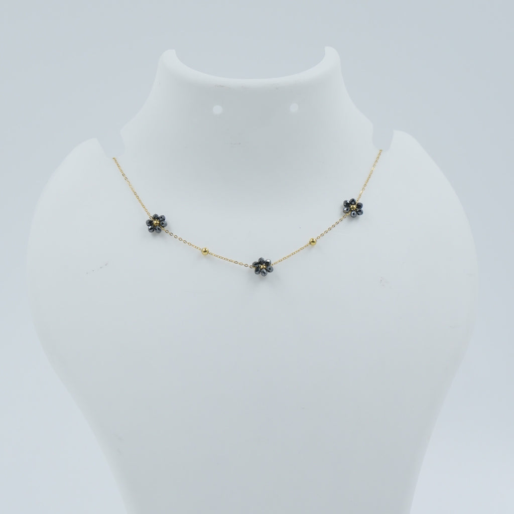 Black Floral Shaped Chain