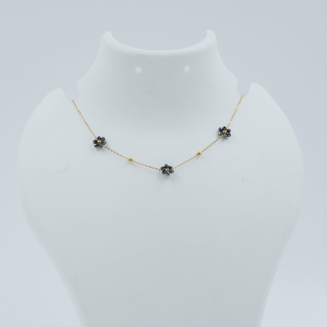 Black Floral Shaped Chain