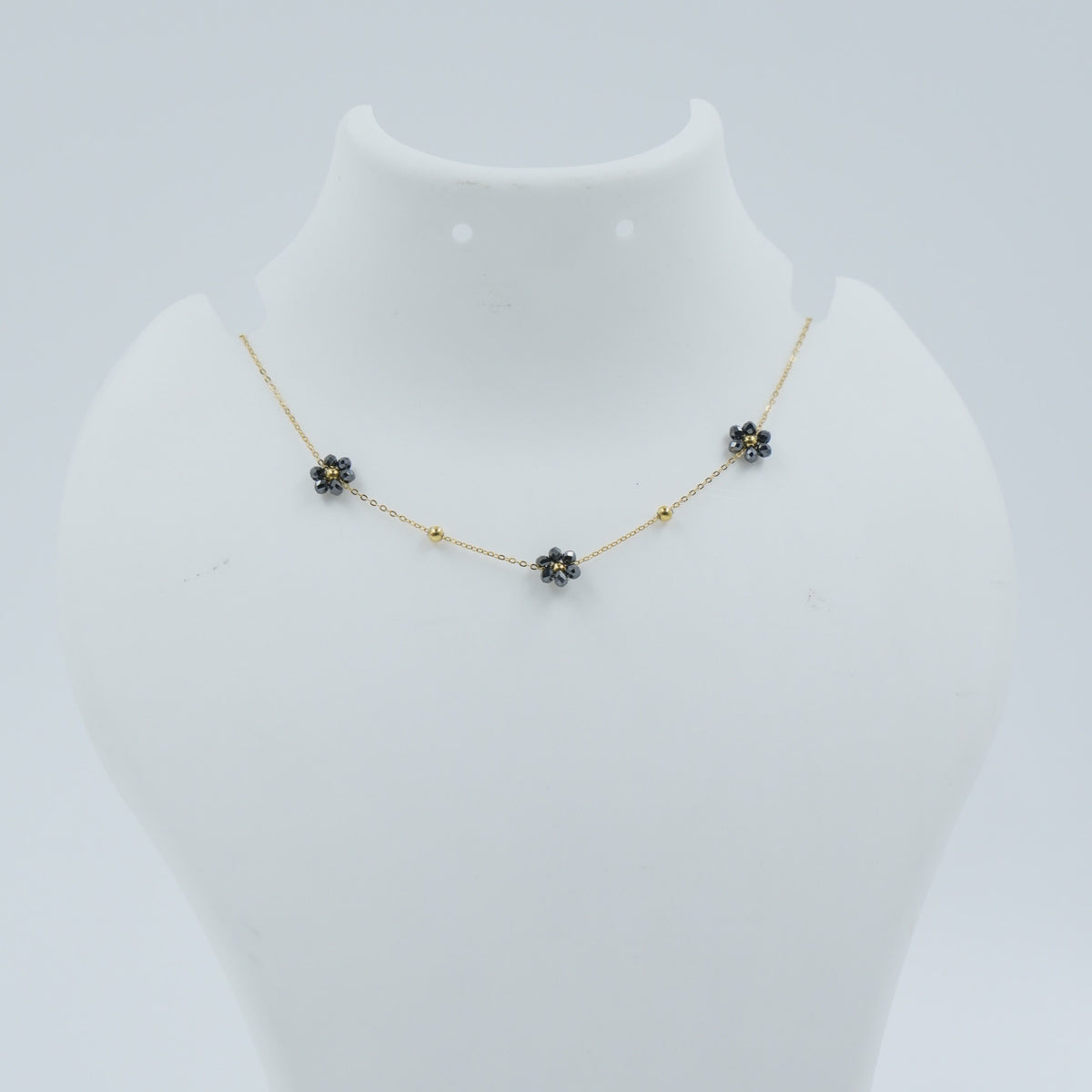 Black Floral Shaped Chain