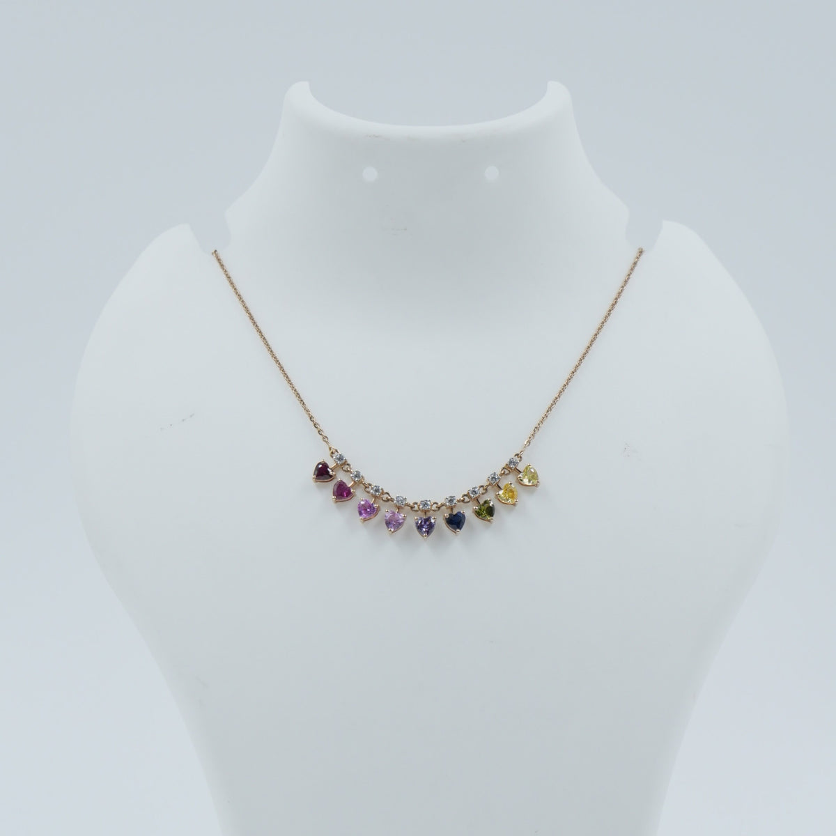 Heart Shaped Moissanite Chain